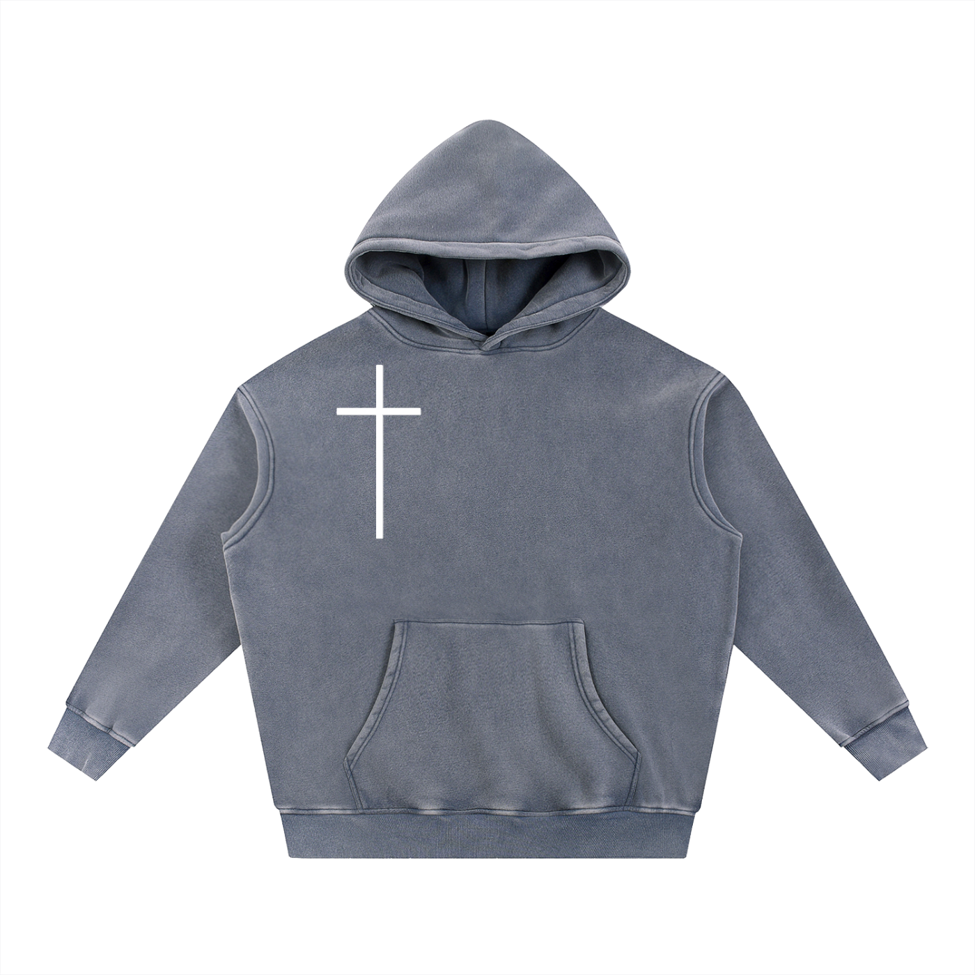 "Powered by Bon Bons" Snow Wash Oversize Hoodie