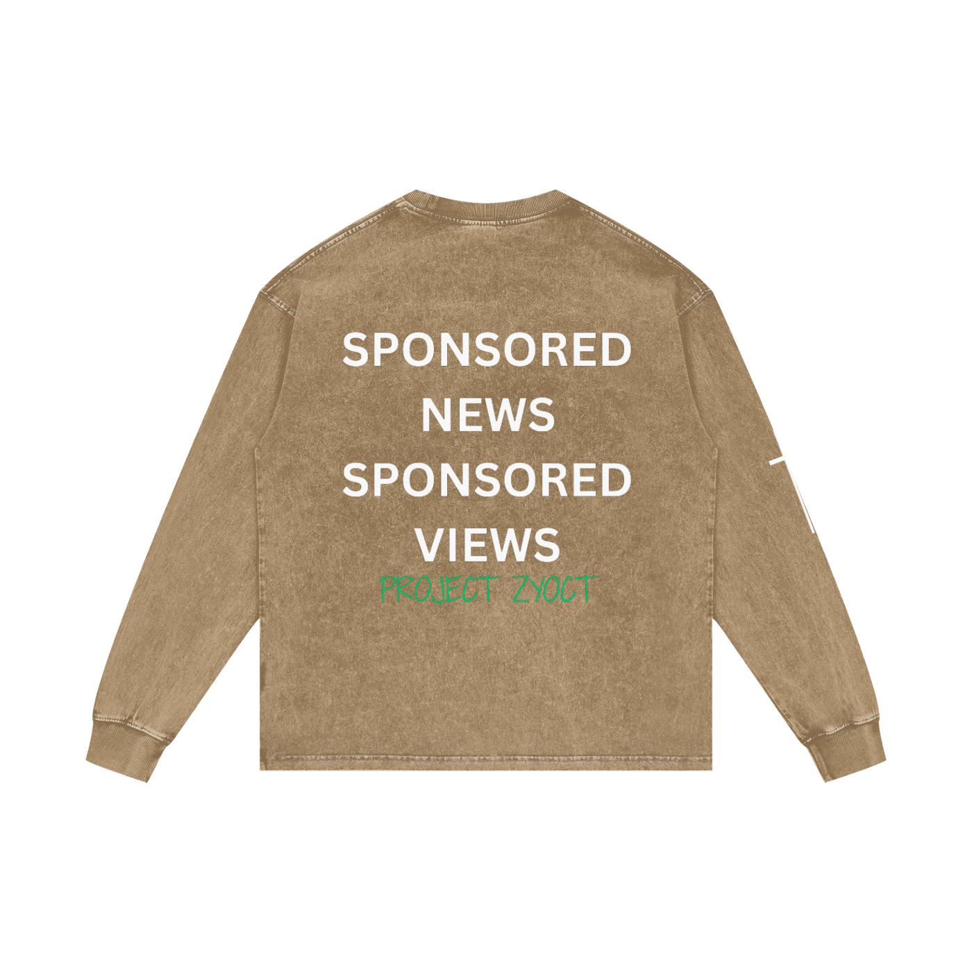 "Sponsored News Sponsored Views" Acid Wash Long Sleeve