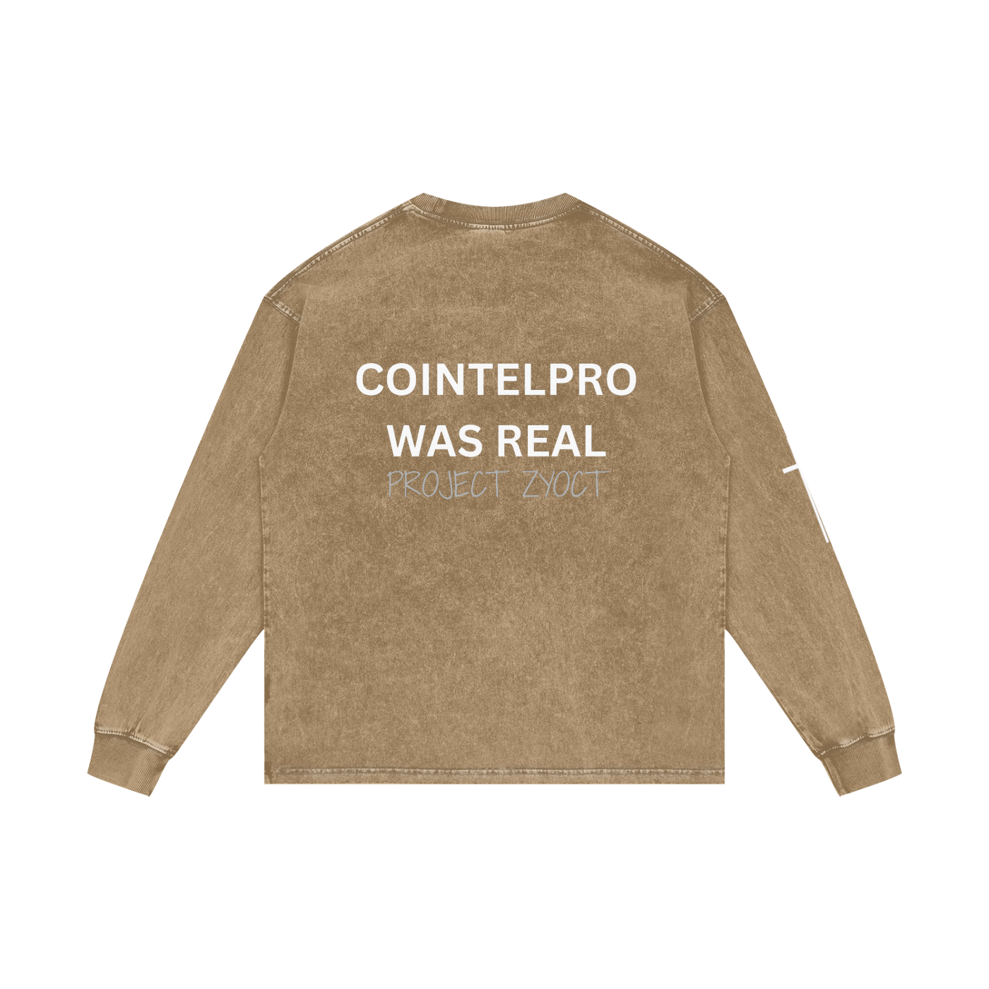 "COINTELPRO Was Real" Acid Wash Long Sleeve