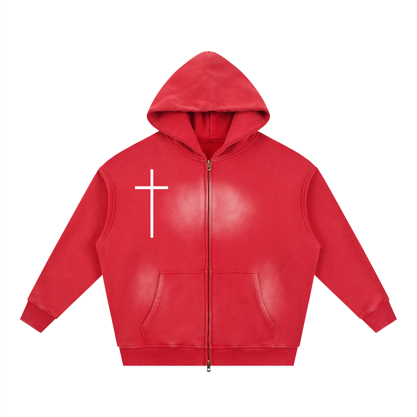 "Mossad doesn't like pizza guys in Norway" Faded Zipper Hoodie