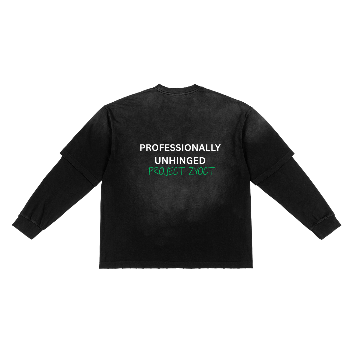 "Professionally Unhinged" Sunfade Two-Piece Shirt