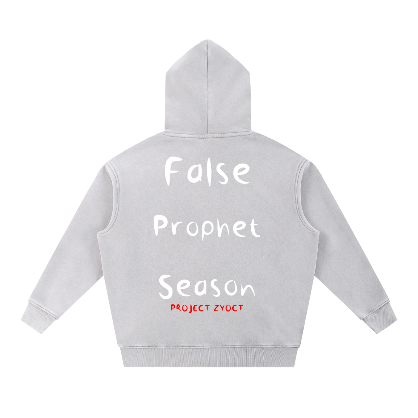 "False Prophet Season" Snow Wash Oversize Hoodie