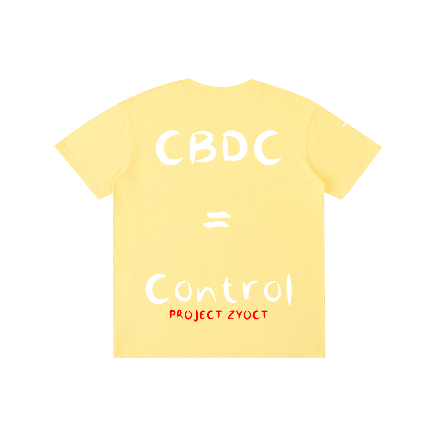 "CBDCs = Control" Cotton T-Shirt