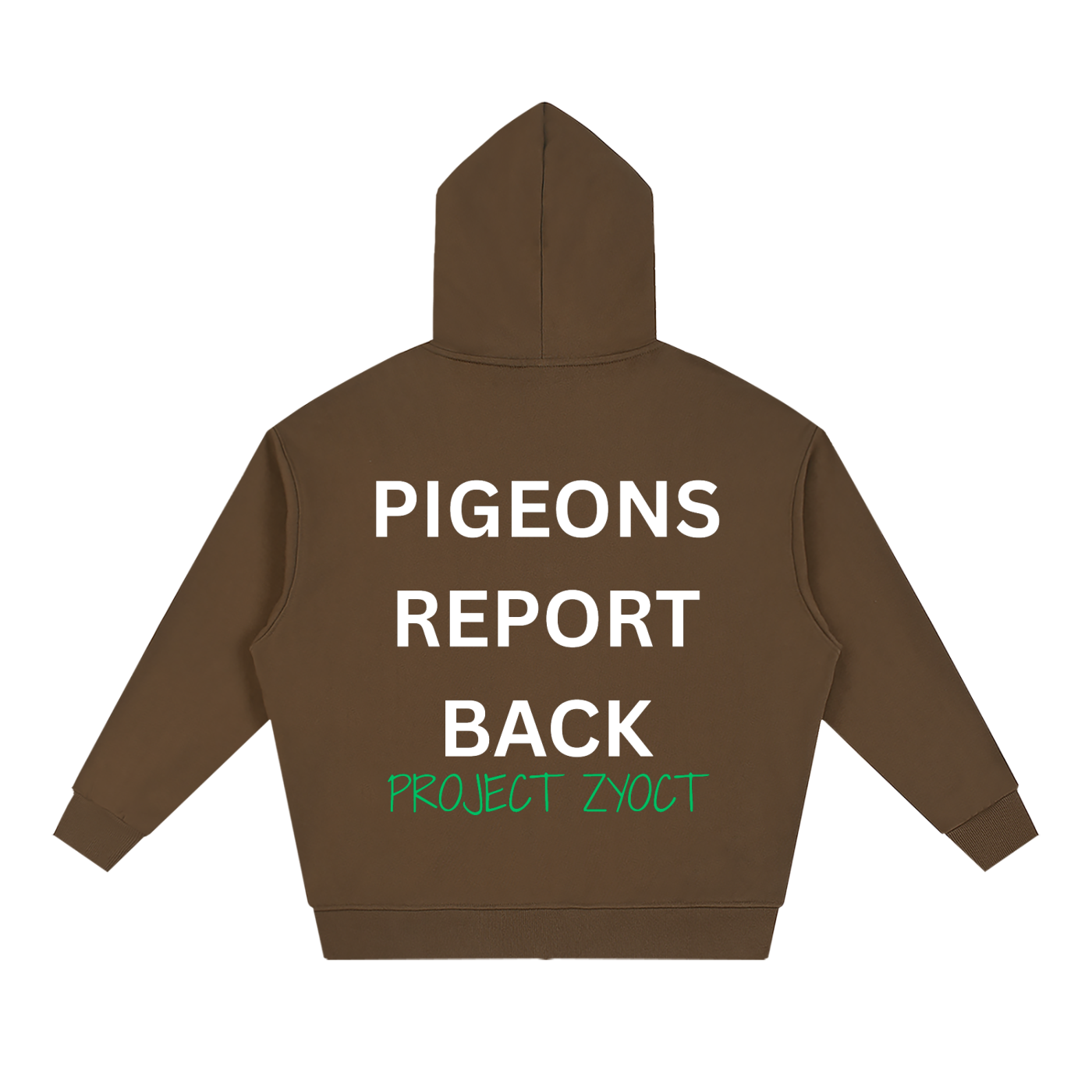 "Pigeons Report Back" Full Zip Hoodie
