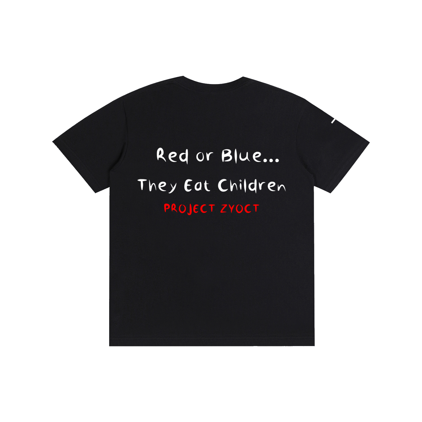 "Red or Blue... They Eat Children" Cotton T-Shirt