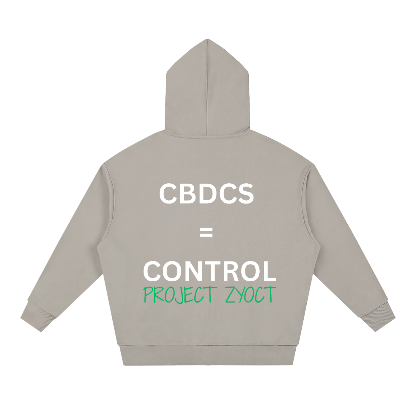 "CBDCs = Control" Full Zip Hoodie