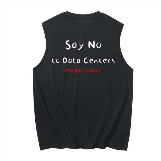 "Say No to Data Centers" Cotton Tank Top
