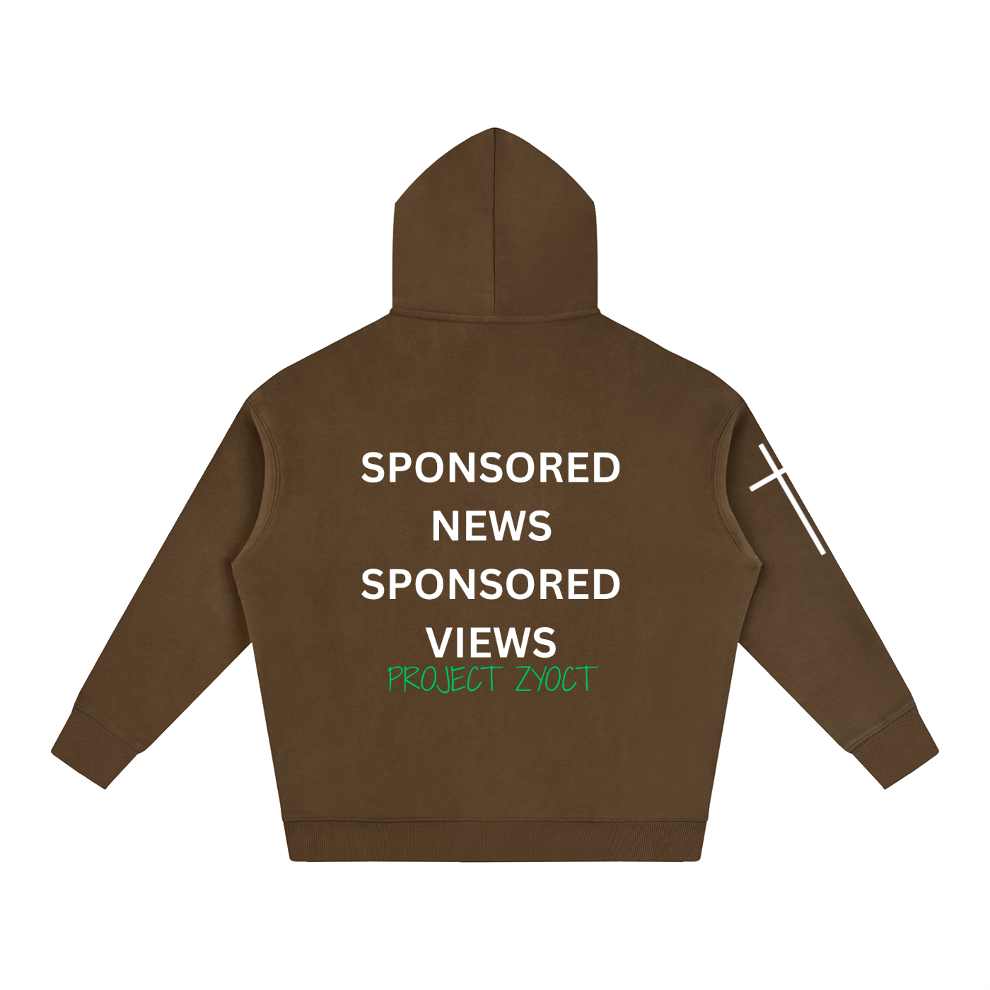 "Sponsored News Sponsored Views" Oversize Hoodie