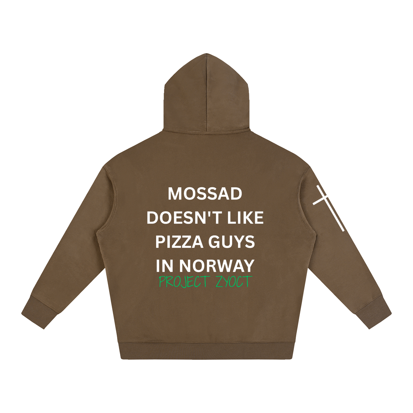 "Mossad doesn't like pizza guys in Norway" Oversize Hoodie