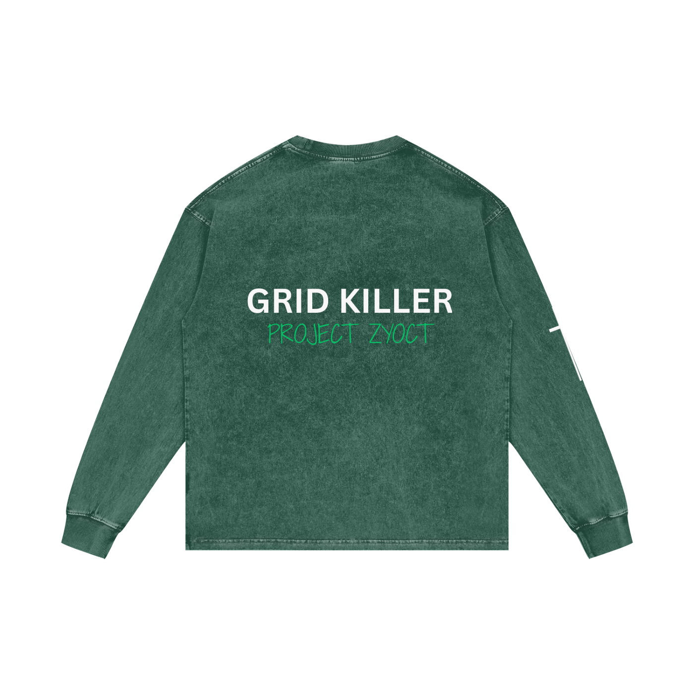 "Grid Killer" Acid Wash Long Sleeve