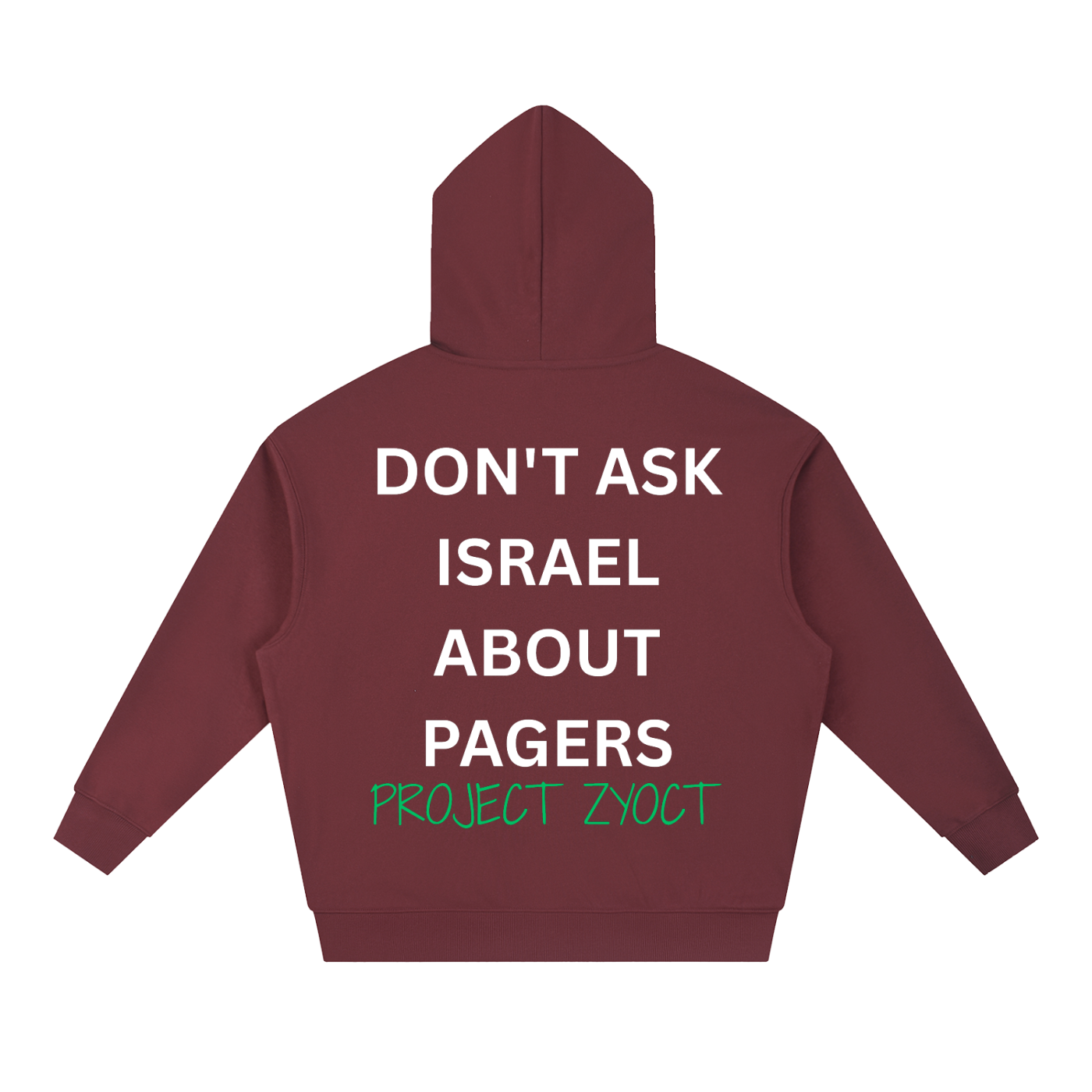"Don't Ask Israel About Pagers" Heavyweight Hoodie