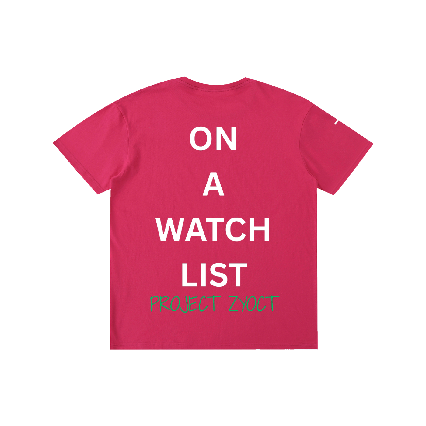 "On a watch list" Cotton T-Shirt