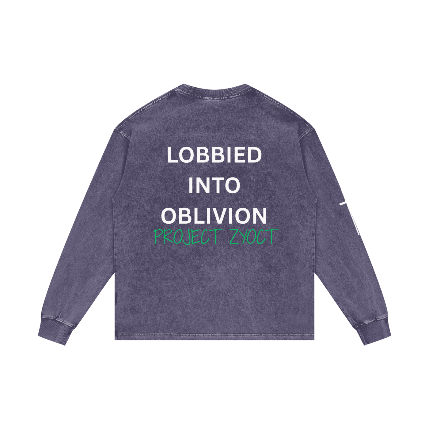 "Lobbied Into Oblivion" Acid Wash Long Sleeve