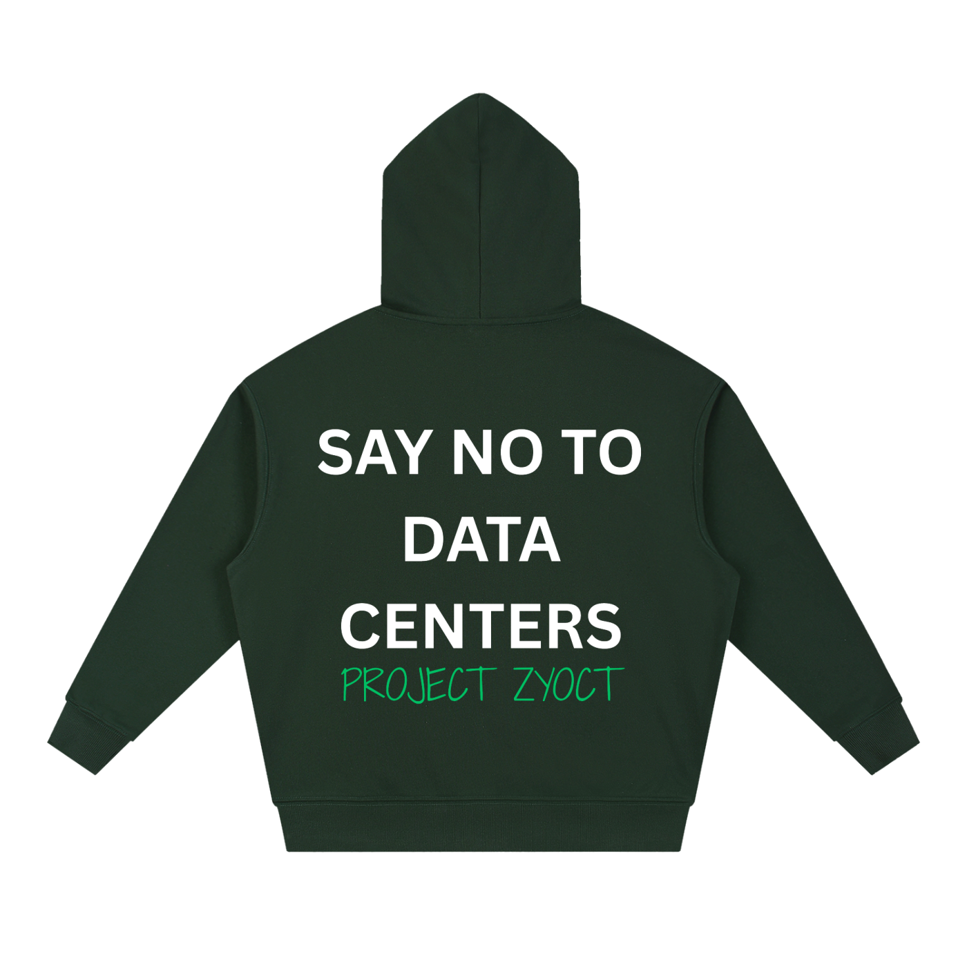 "Say No to Data Centers" Heavyweight Hoodie