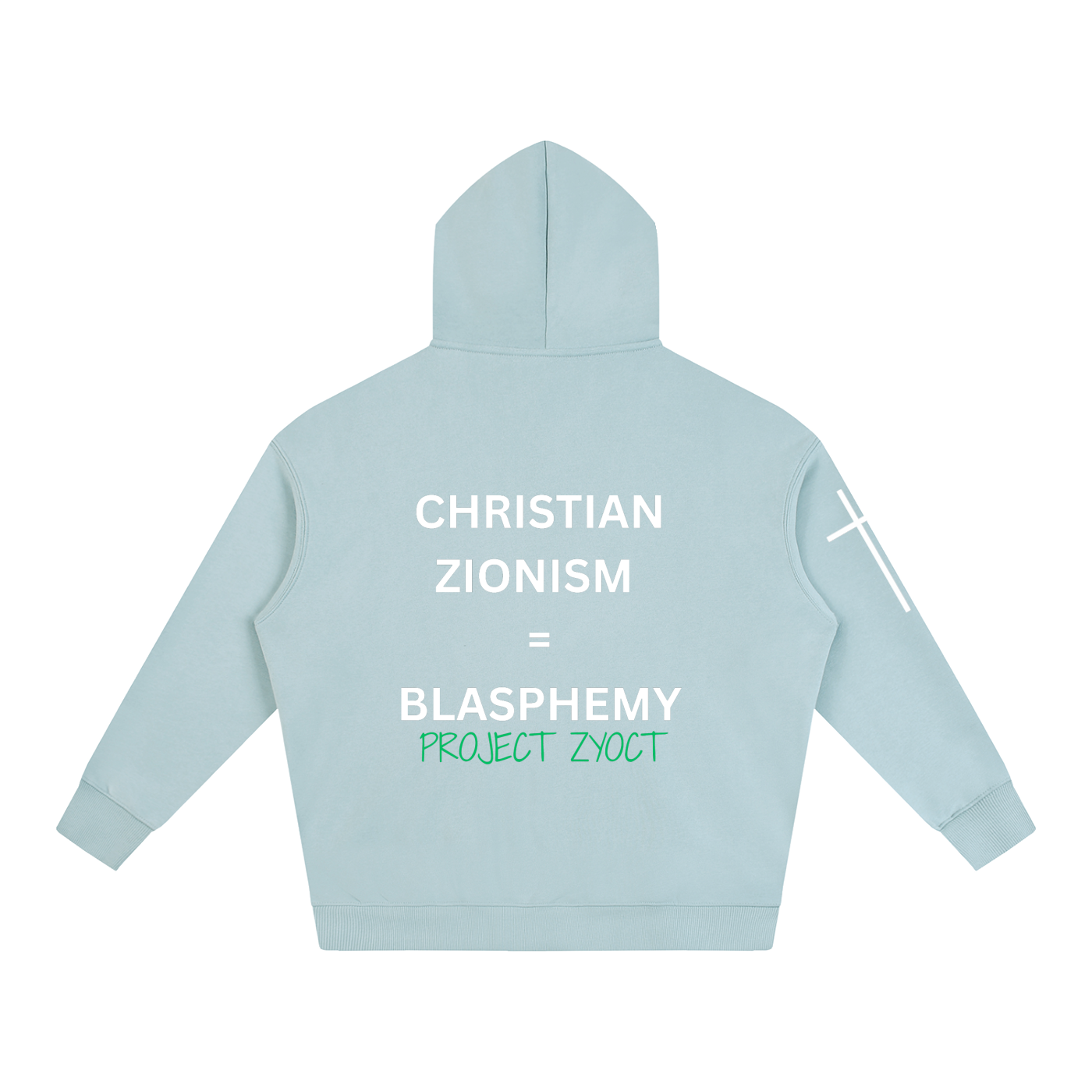 "Christian Zionism = Blasphemy" Oversize Hoodie