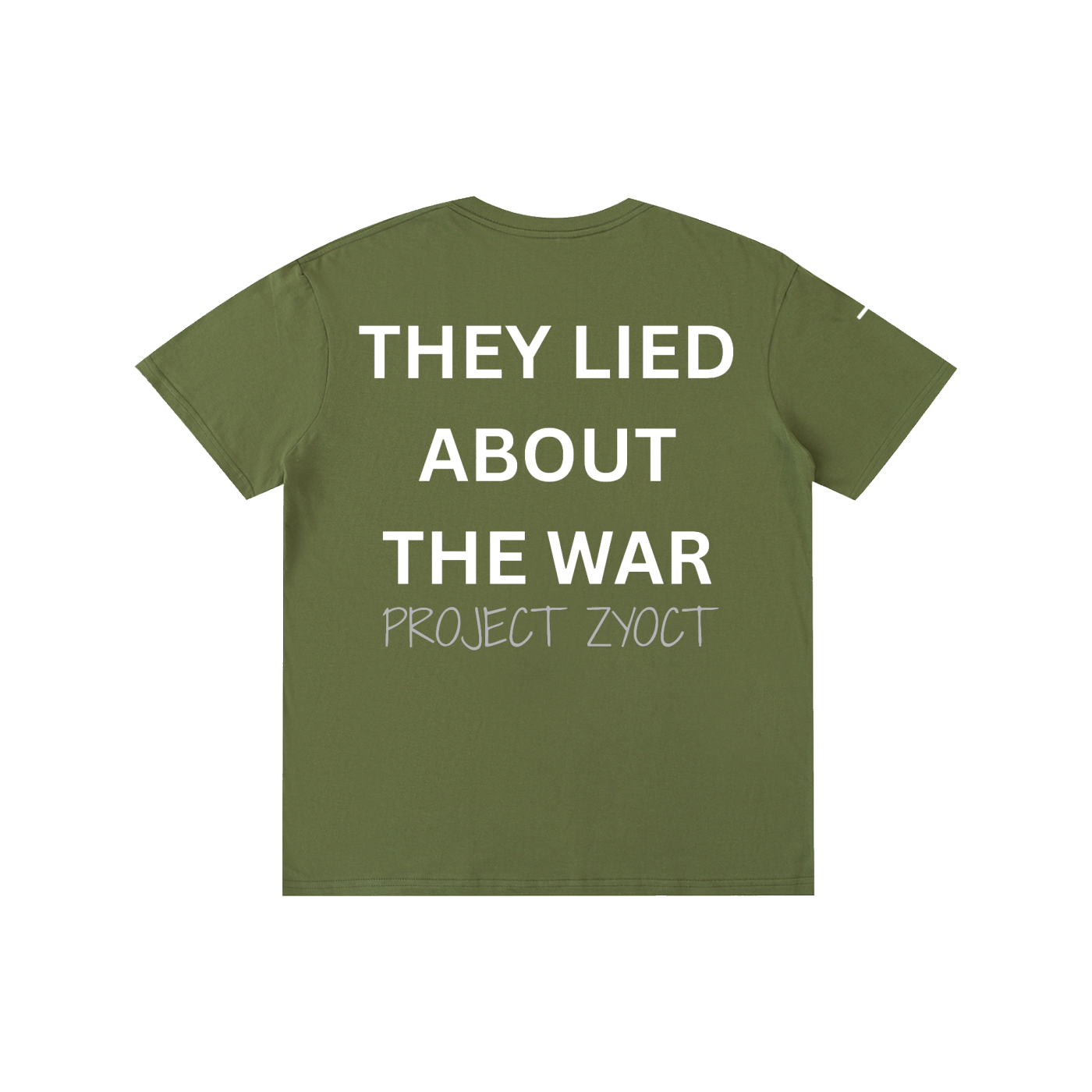 "They Lied About the War" Cotton T-Shirt