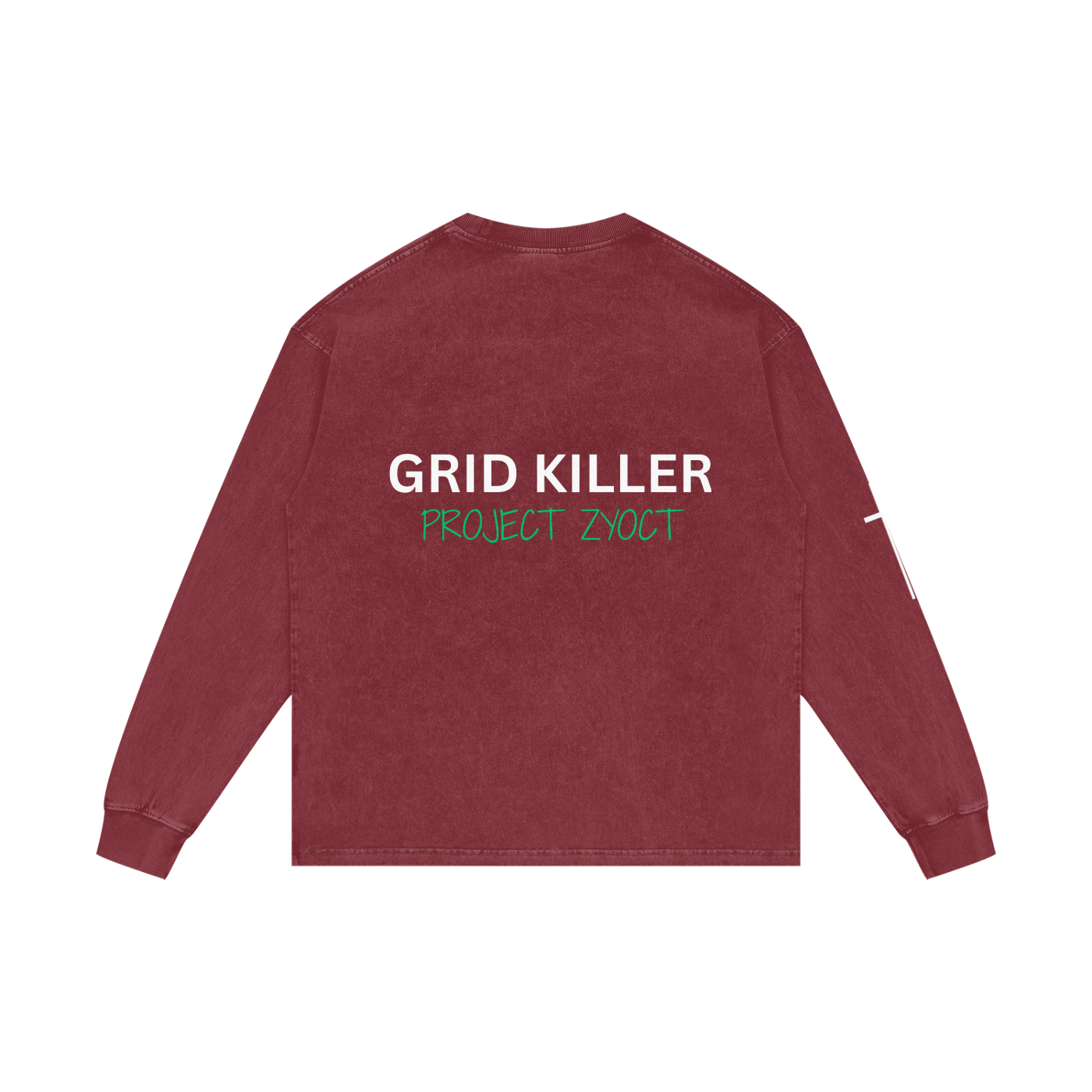 "Grid Killer" Acid Wash Long Sleeve