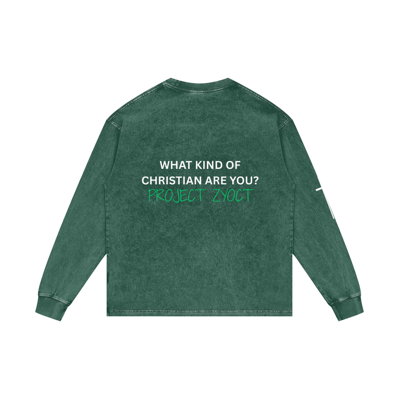 "What Kind of Christian" Acid Wash Long Sleeve