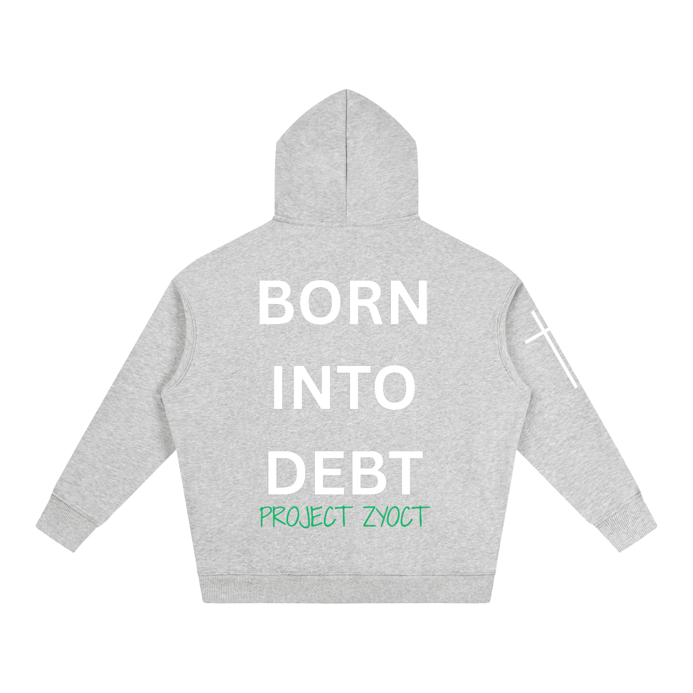 "Born Into Debt" Oversize Hoodie