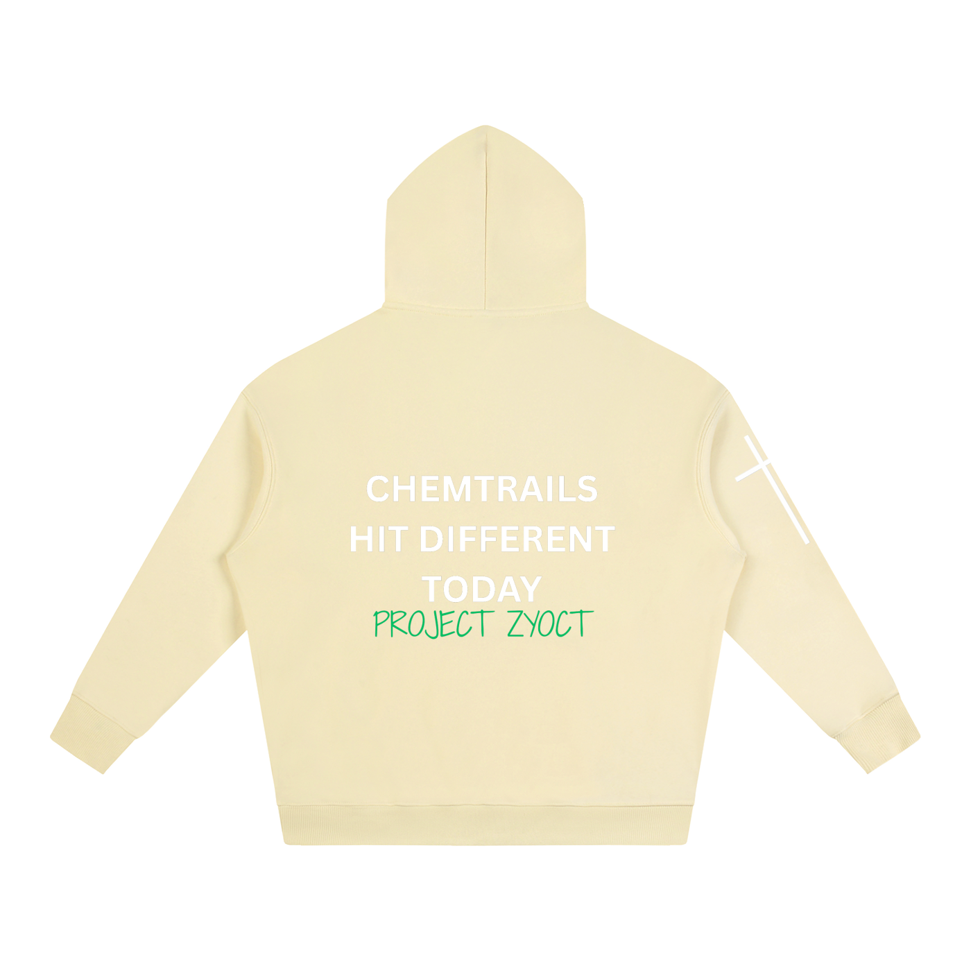 "Chemtrails Hit Different Today" Oversize Hoodie