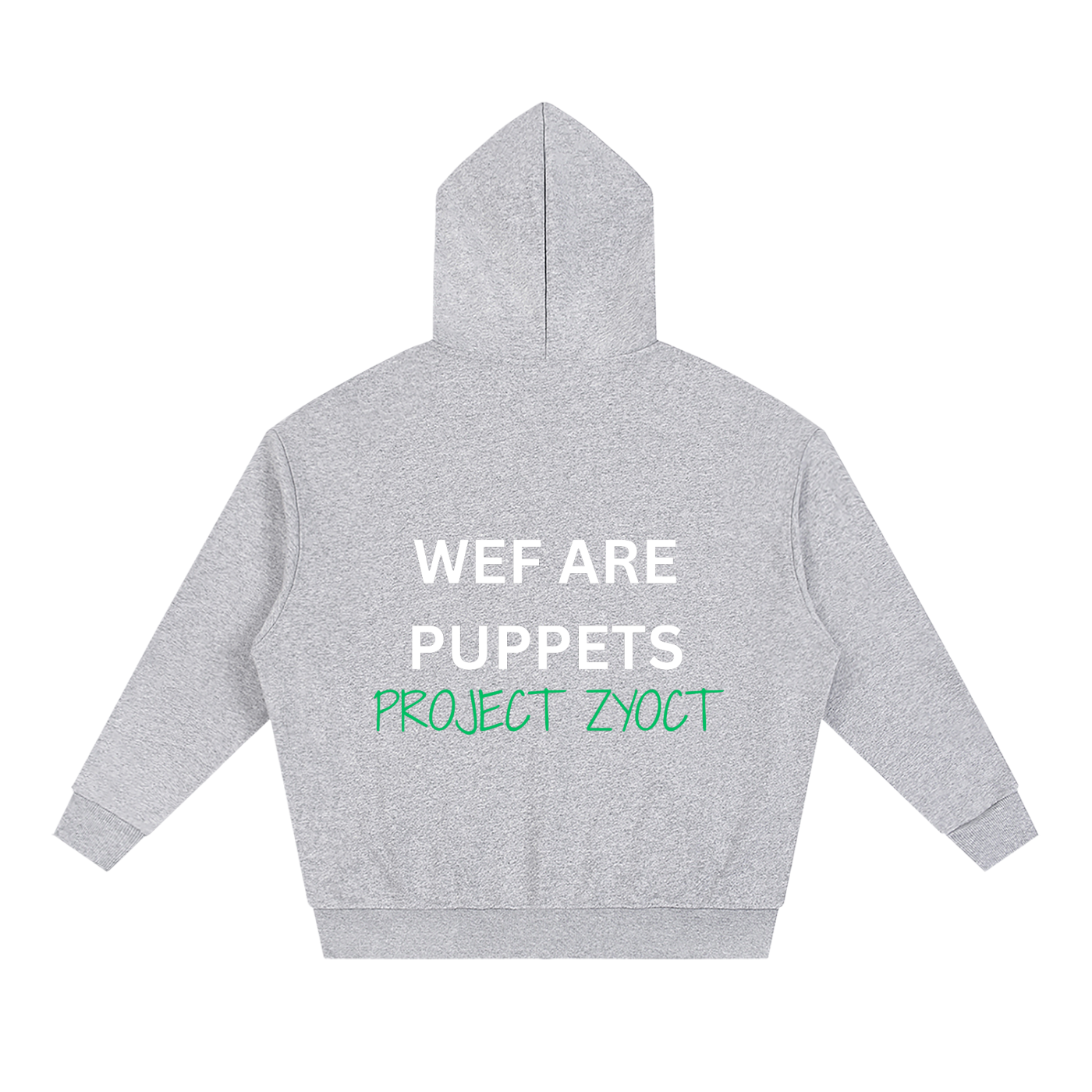 "WEF Are Puppets" Full Zip Hoodie