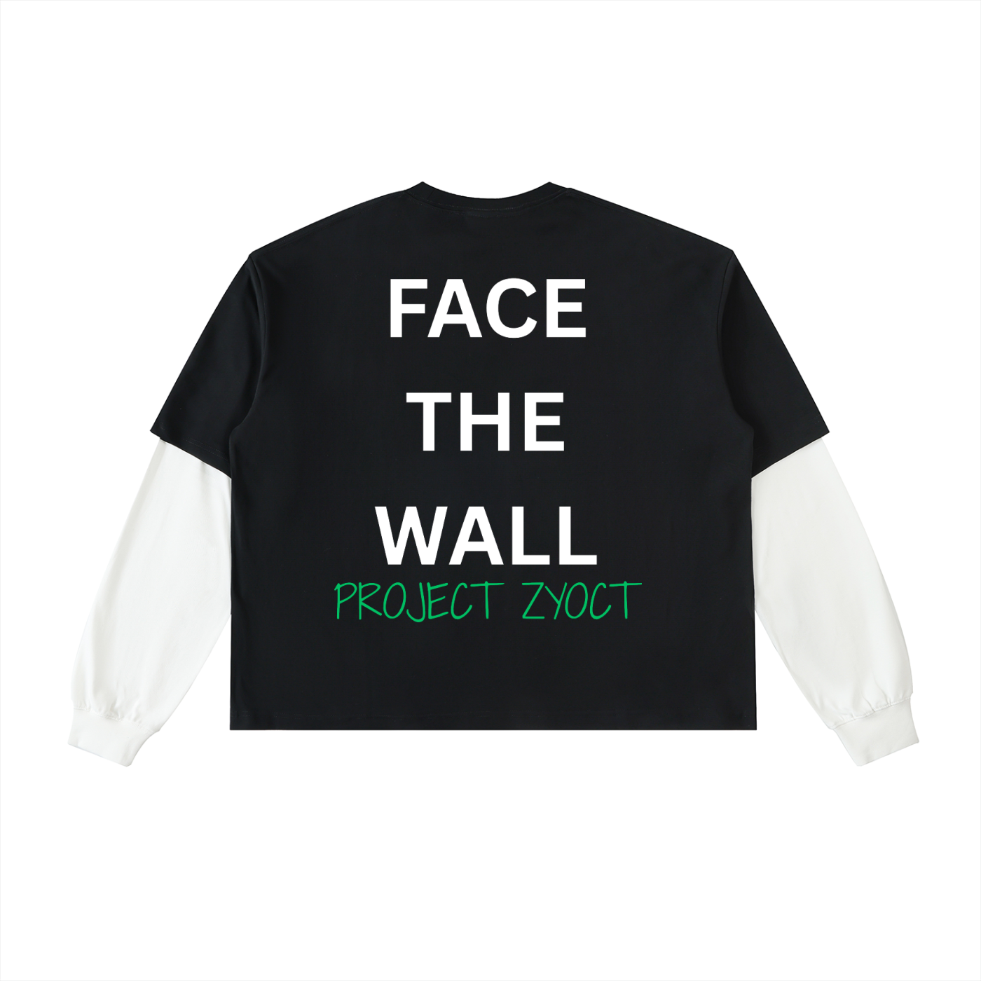 "Face the Wall" Layered Shirt