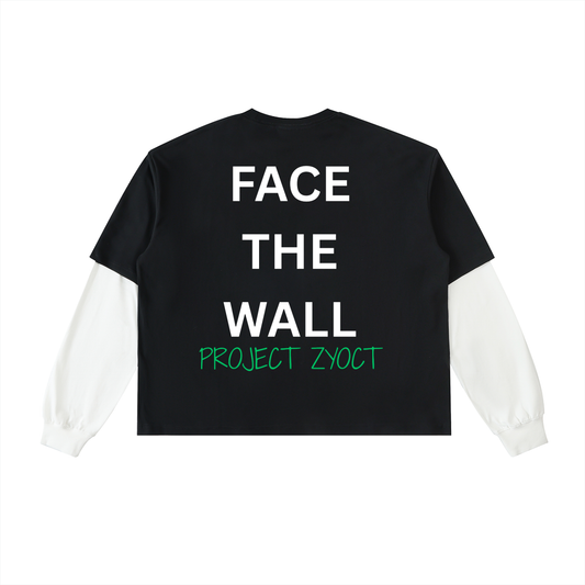 "Face the Wall" Layered Shirt