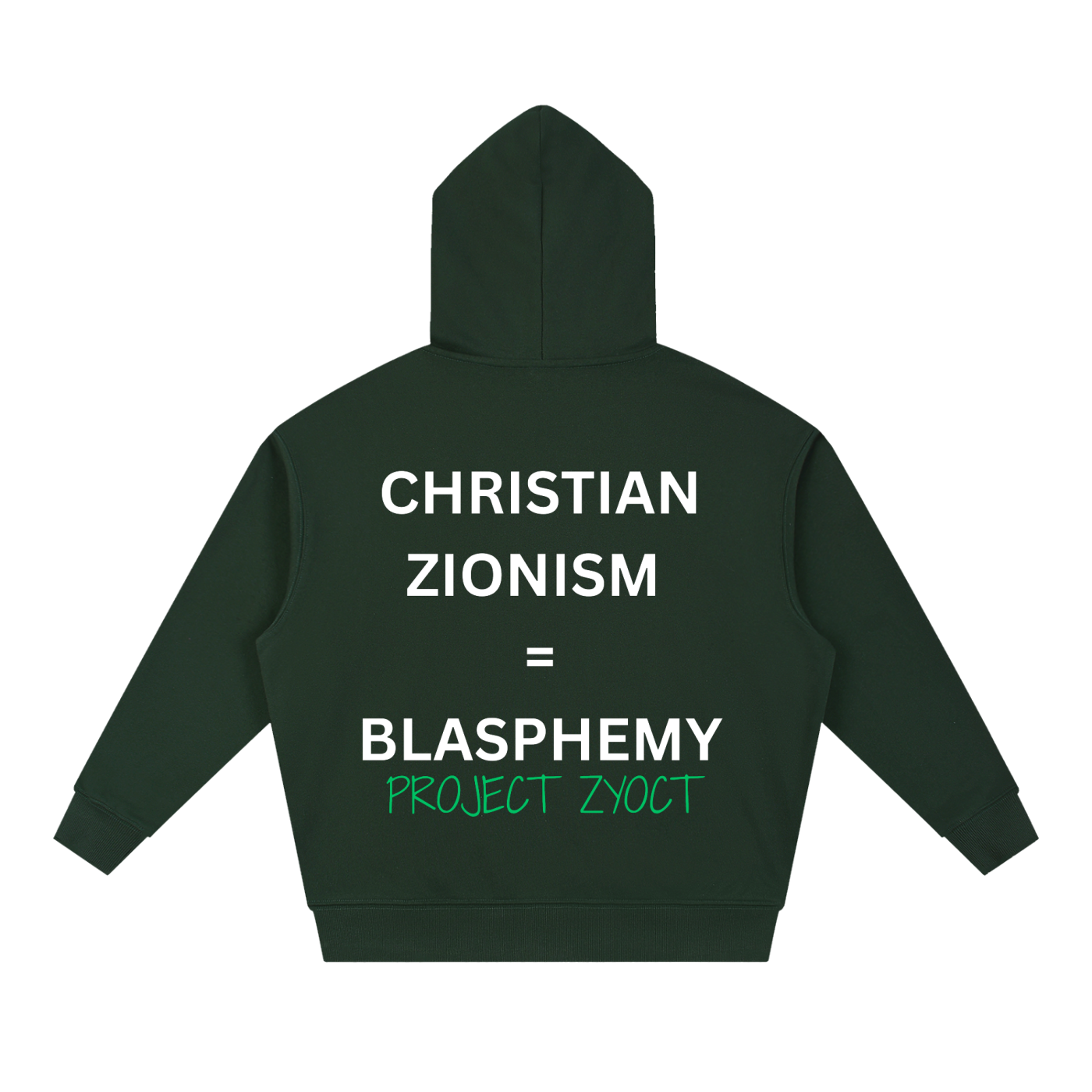 "Christian Zionism = Blasphemy" Heavyweight Hoodie