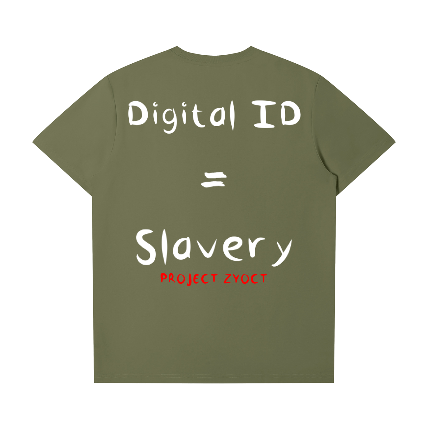 "Digital ID = Slavery" T-Shirt