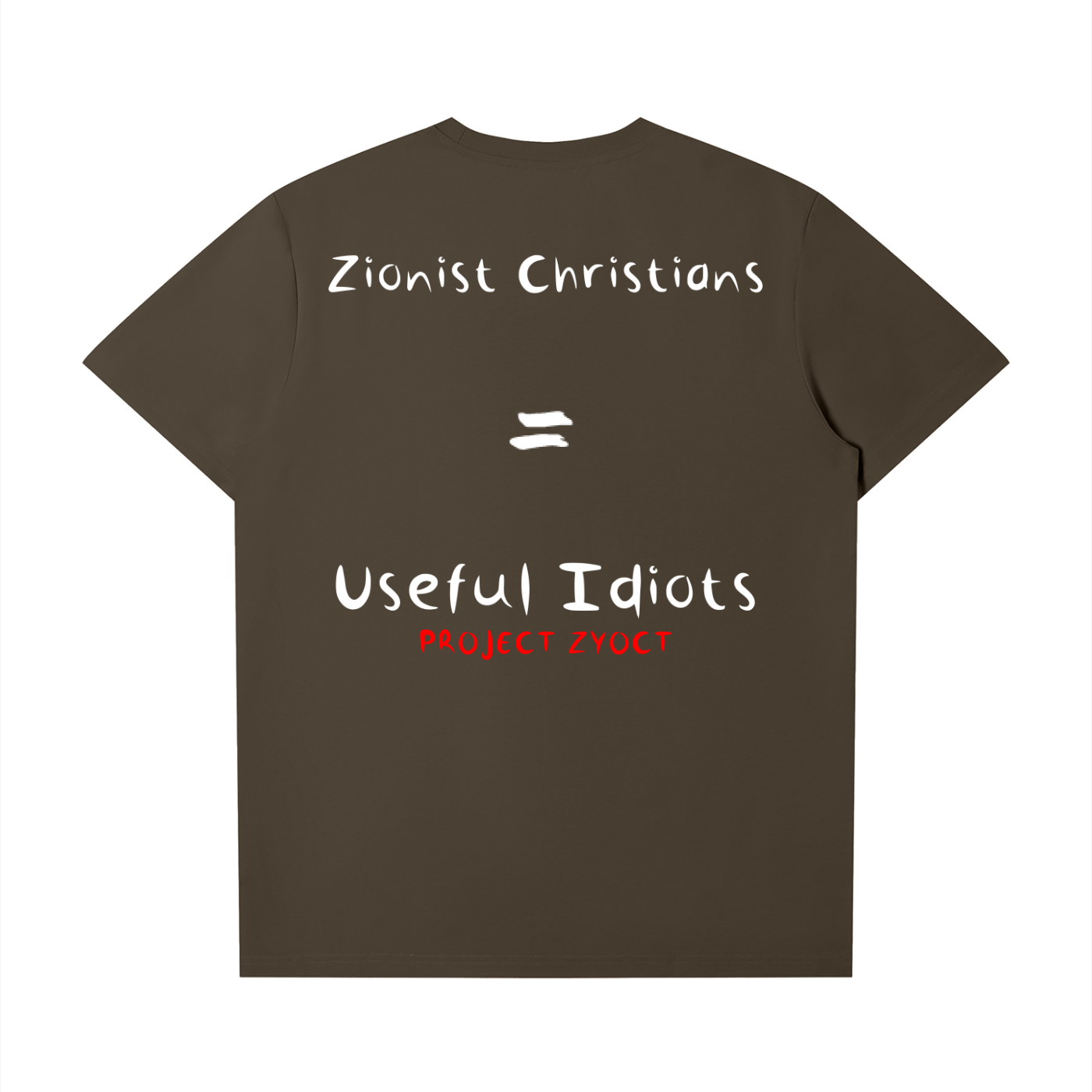 "Zionist Christians = Useful Idiots" T-Shirt