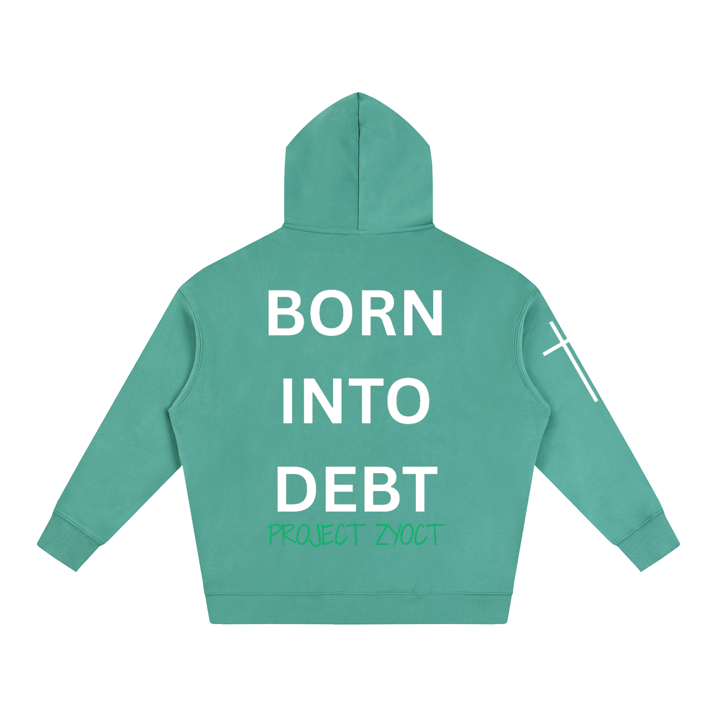"Born Into Debt" Oversize Hoodie