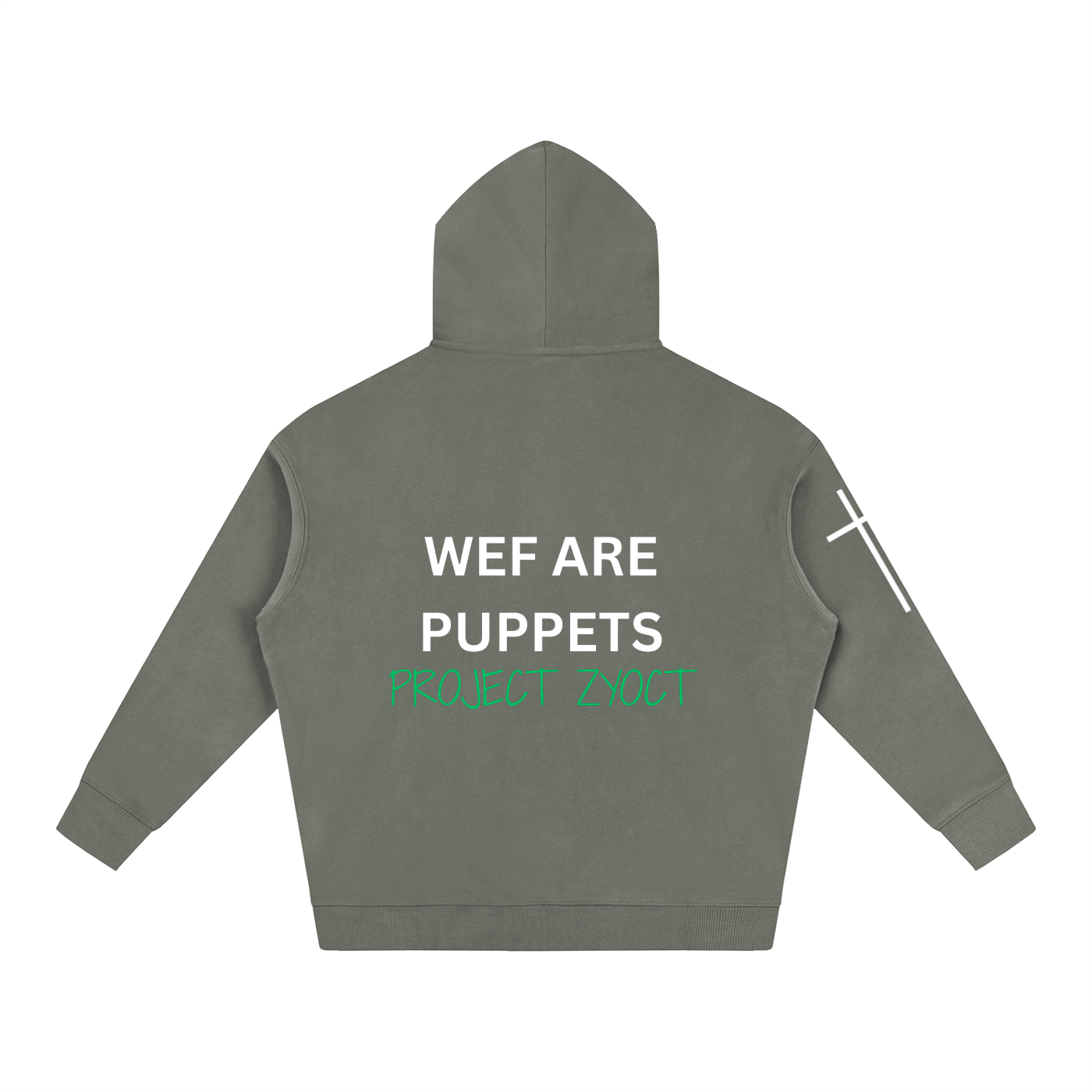"WEF Are Puppets" Oversize Hoodie