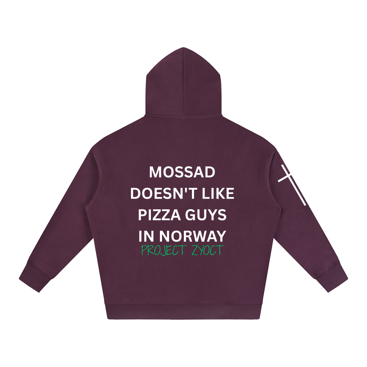 "Mossad doesn't like pizza guys in Norway" Oversize Hoodie