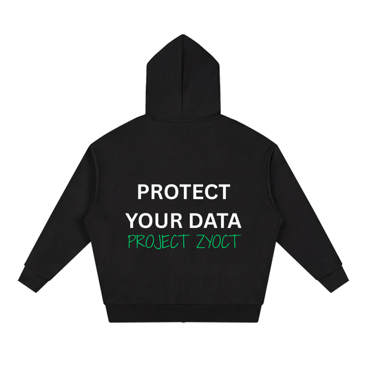 "Protect Your Data" Full Zip Hoodie