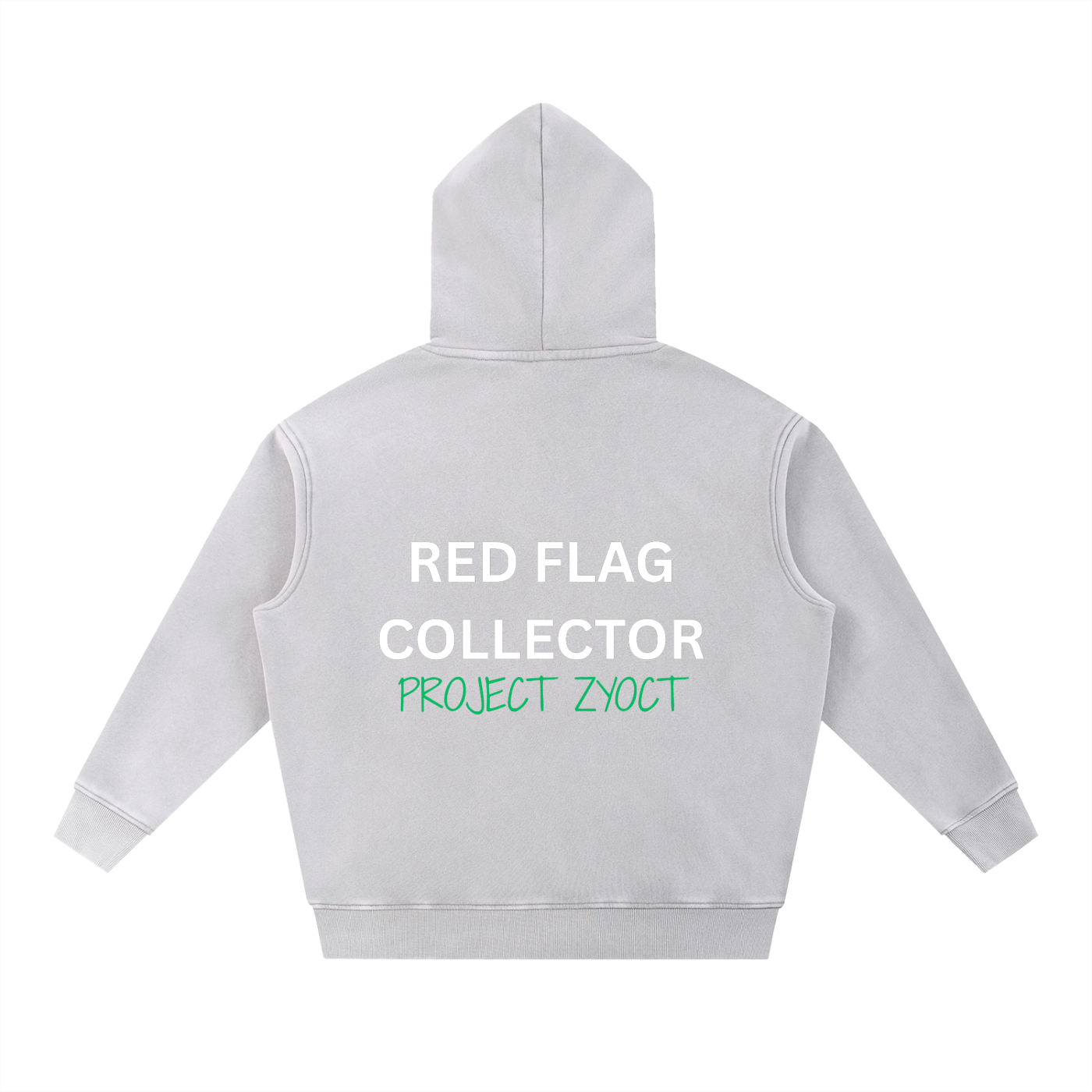 "Red Flag Collector" Snow Wash Oversize Hoodie