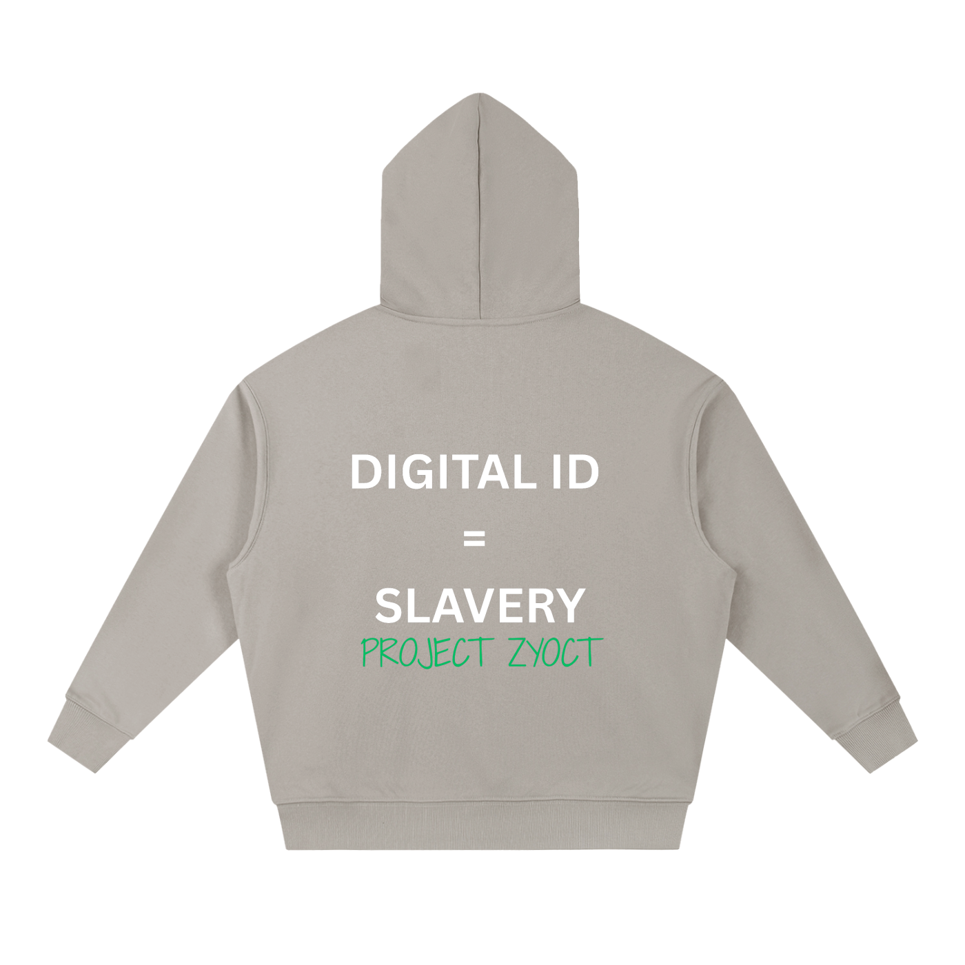 "Digital ID = Slavery" Heavyweight Hoodie