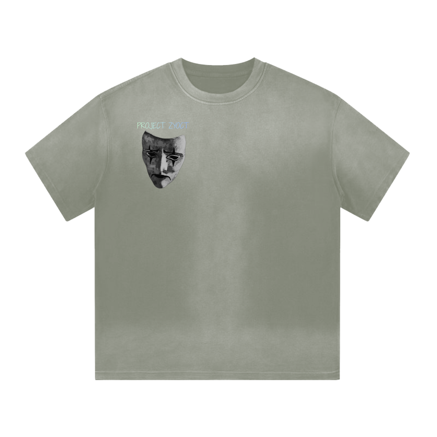 “IM ON THE LIST” Shape Gradient Washed T-Shirt