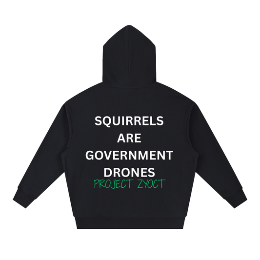 "Squirrels Are Government Drones" Heavyweight Hoodie