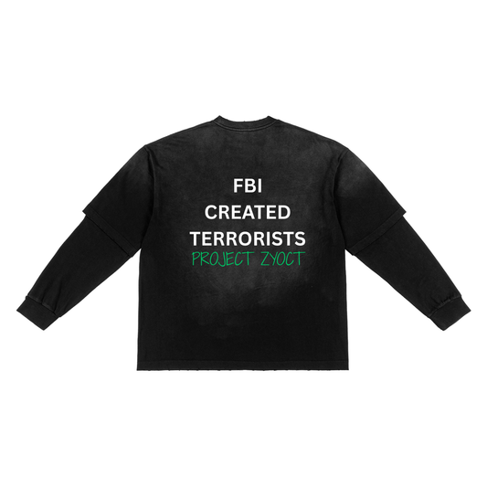 "FBI Created Terrorists" Sunfade Two-Piece Shirt
