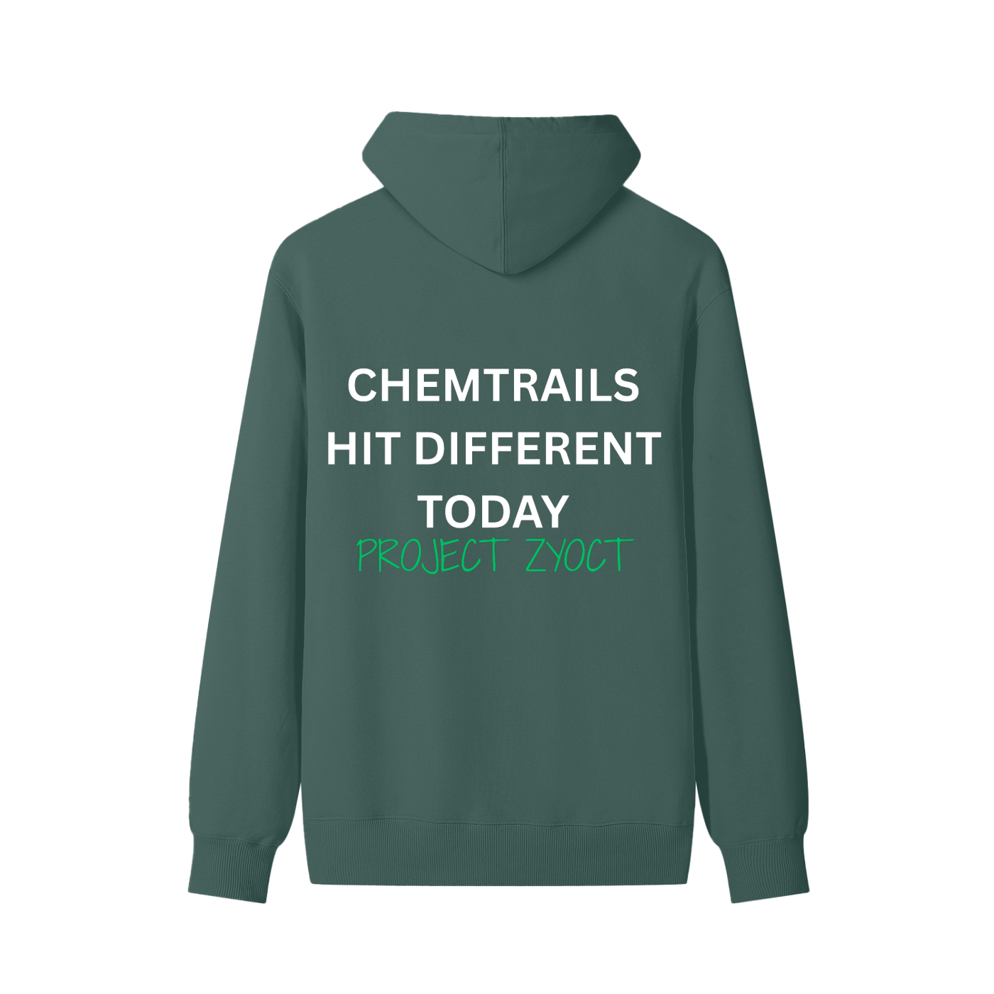 "Chemtrails Hit Different Today" Classic Cotton Hoodie