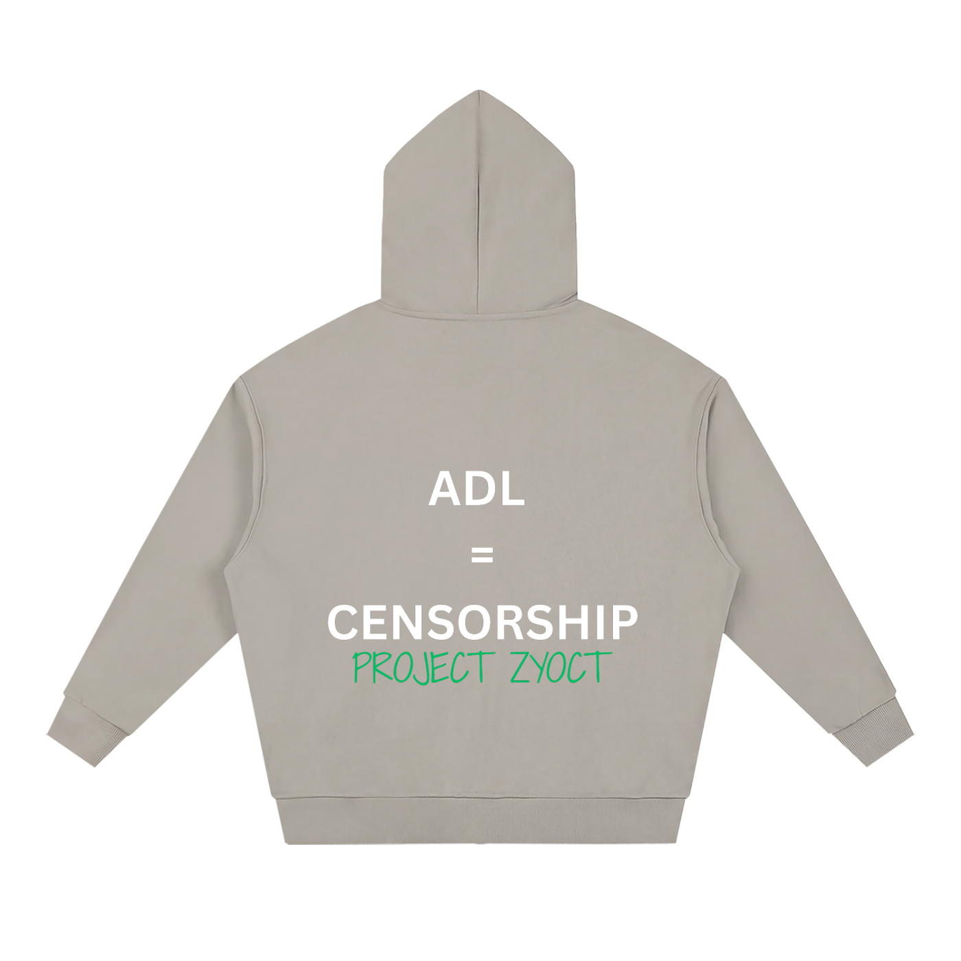 "ADL = Censorship" Full Zip Hoodie