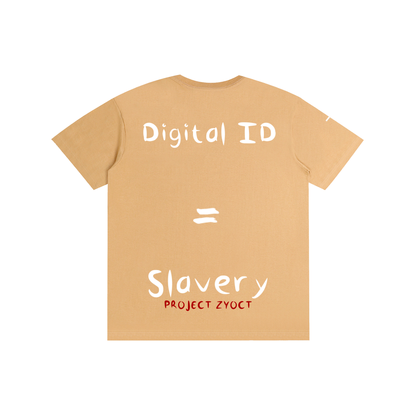 "Digital ID = Slavery" Cotton T-Shirt