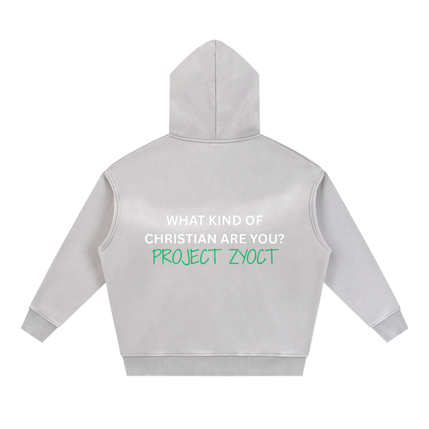"What Kind of Christian" faded Zipper Hoodie