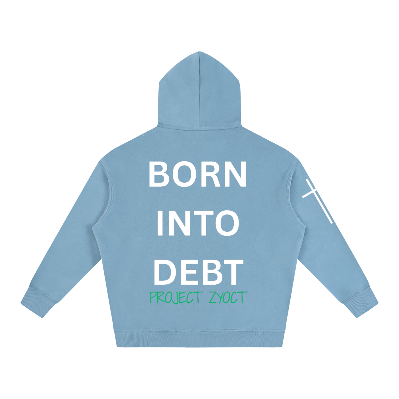 "Born Into Debt" Oversize Hoodie