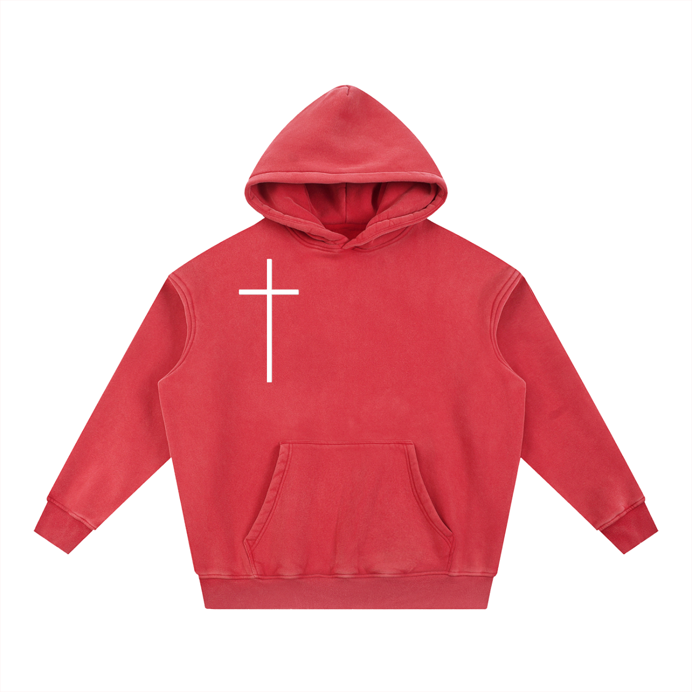 "We Arm Both Sides" Snow Wash Oversize Hoodie