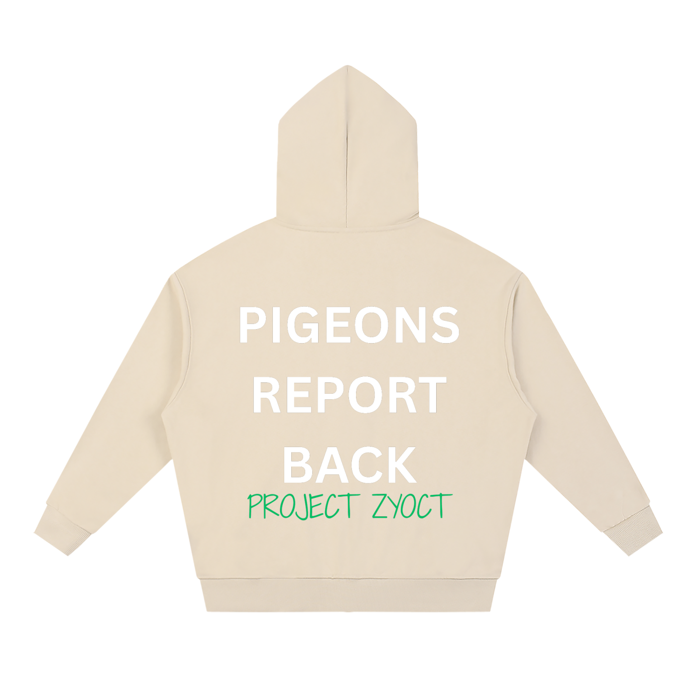 "Pigeons Report Back" Full Zip Hoodie