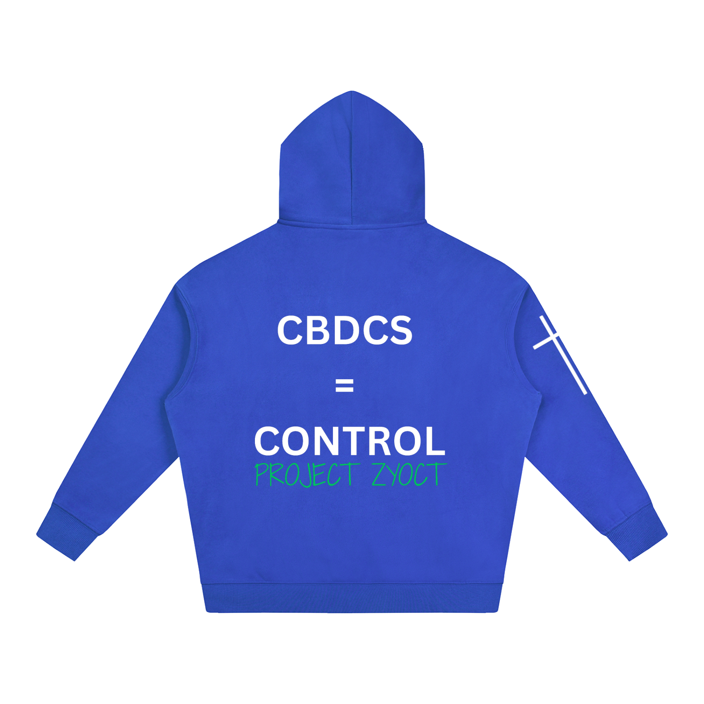 "CBDCs = Control" Oversize Hoodie