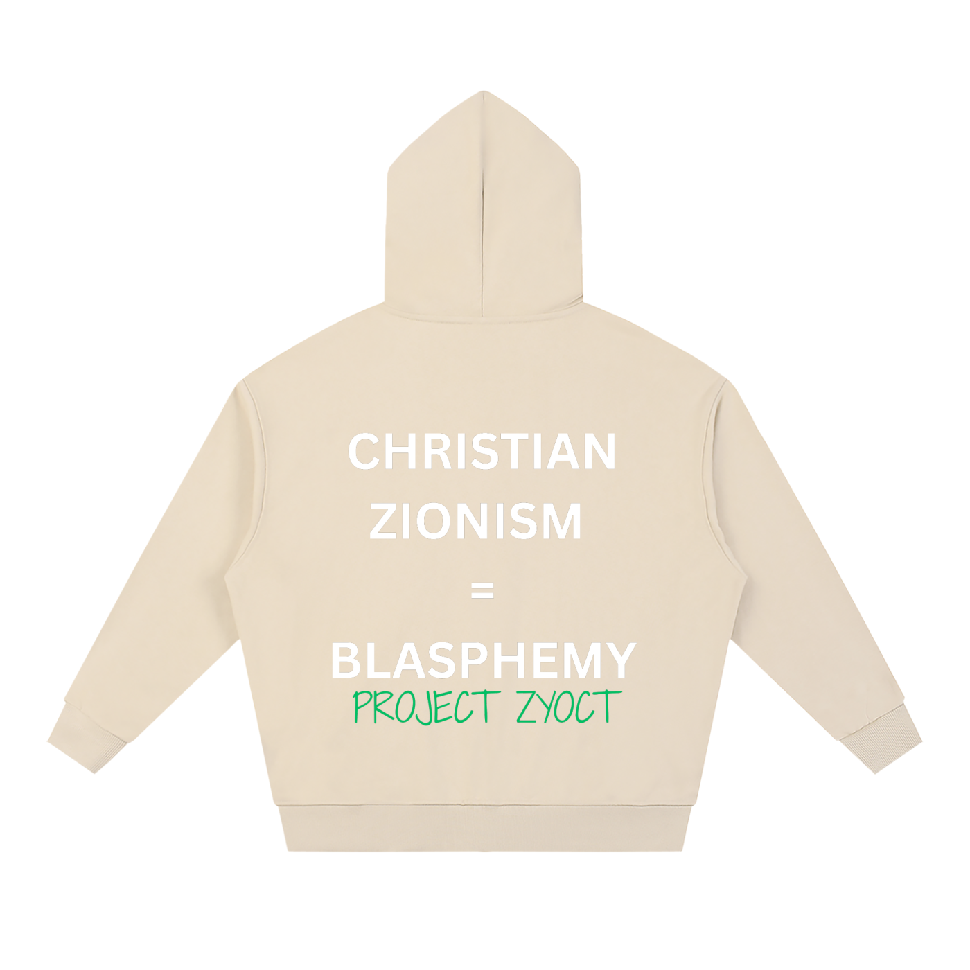"Christian Zionism = Blasphemy" Full Zip Hoodie