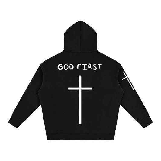 "GOD FIRST" Oversize Hoodie