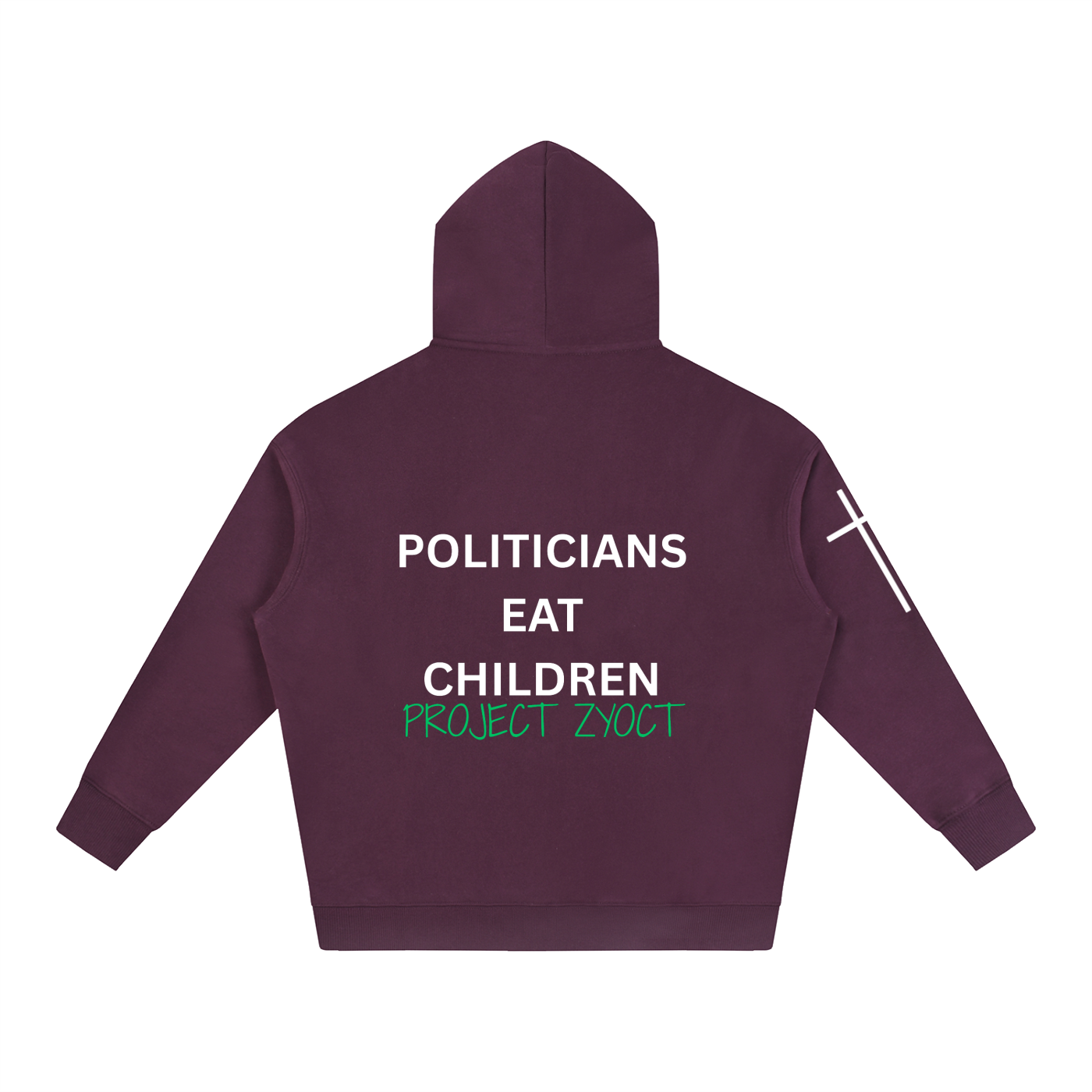 "Politicians Eat Children" Oversize Hoodie